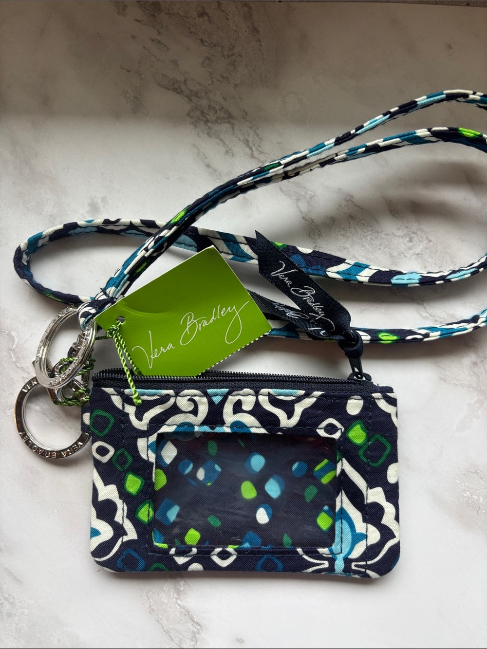 Vera Bradley Zip ID Case and Lanyard